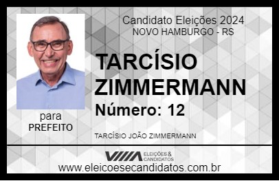 Candidato TARCÍSIO ZIMMERMANN 2024 - NOVO HAMBURGO - Eleições