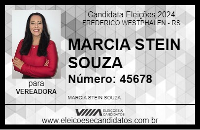 Candidato MARCIA STEIN SOUZA 2024 - FREDERICO WESTPHALEN - Eleições