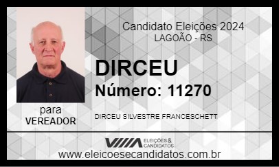 Candidato DIRCEU 2024 - LAGOÃO - Eleições