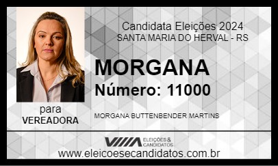 Candidato MORGANA 2024 - SANTA MARIA DO HERVAL - Eleições