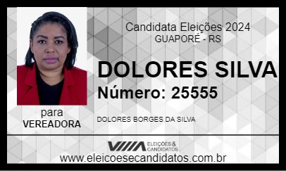 Candidato DOLORES SILVA 2024 - GUAPORÉ - Eleições