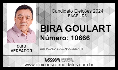 Candidato BIRA GOULART 2024 - BAGÉ - Eleições