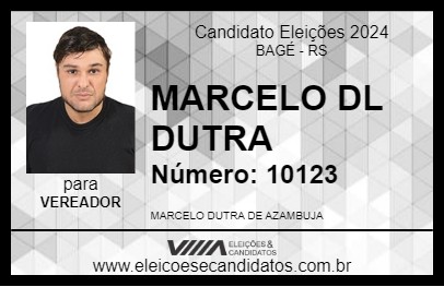 Candidato MARCELO DL DUTRA 2024 - BAGÉ - Eleições