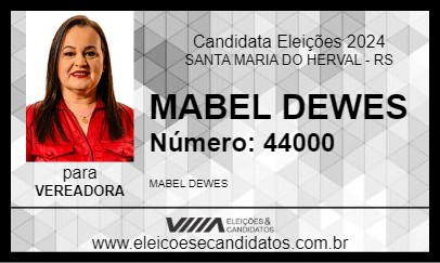 Candidato PROFESSORA MABEL DEWES 2024 - SANTA MARIA DO HERVAL - Eleições