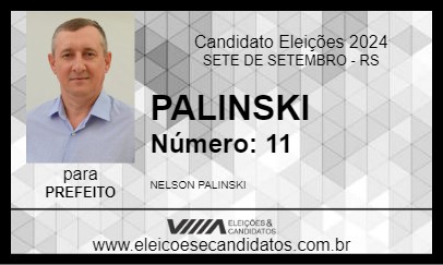 Candidato PALINSKI 2024 - SETE DE SETEMBRO - Eleições