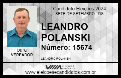 Candidato LEANDRO POLANSKI 2024 - SETE DE SETEMBRO - Eleições