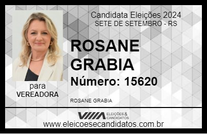 Candidato ROSANE GRABIA 2024 - SETE DE SETEMBRO - Eleições