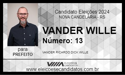 Candidato VANDER WILLE 2024 - NOVA CANDELÁRIA - Eleições