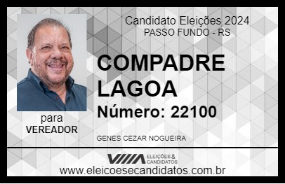 Candidato COMPADRE LAGOA 2024 - PASSO FUNDO - Eleições