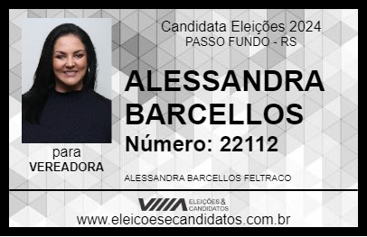 Candidato ALESSANDRA BARCELLOS 2024 - PASSO FUNDO - Eleições