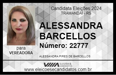 Candidato ALESSANDRA BARCELLOS 2024 - TRAMANDAÍ - Eleições