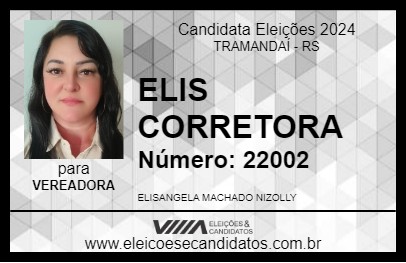 Candidato ELIS CORRETORA 2024 - TRAMANDAÍ - Eleições