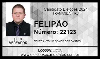 Candidato FELIPÃO 2024 - TRAMANDAÍ - Eleições