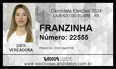 Candidato FRANZINHA 2024 - LAJEADO DO BUGRE - Eleições