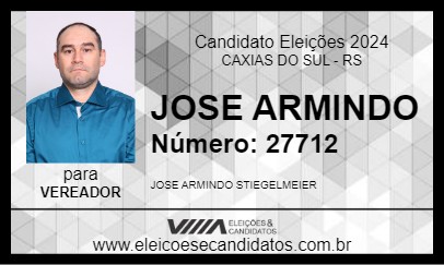 Candidato JOSE ARMINDO 2024 - CAXIAS DO SUL - Eleições