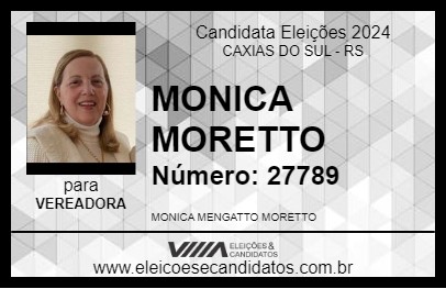 Candidato MONICA MORETTO 2024 - CAXIAS DO SUL - Eleições