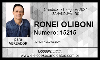 Candidato RONEI OLIBONI 2024 - SANANDUVA - Eleições