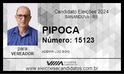 Candidato PIPOCA 2024 - SANANDUVA - Eleições