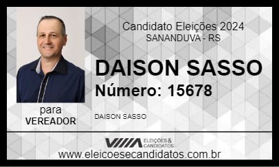 Candidato DAISON SASSO 2024 - SANANDUVA - Eleições