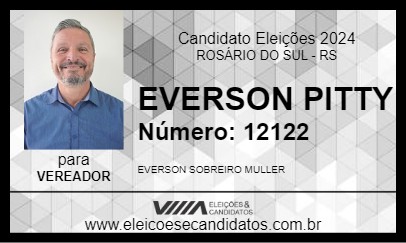 Candidato EVERSON PITTY 2024 - ROSÁRIO DO SUL - Eleições