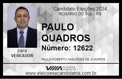 Candidato PAULO QUADROS 2024 - ROSÁRIO DO SUL - Eleições