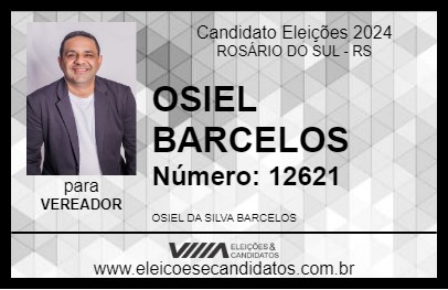 Candidato OSIEL BARCELOS 2024 - ROSÁRIO DO SUL - Eleições