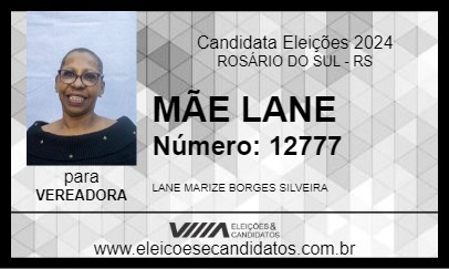 Candidato MÃE LANE 2024 - ROSÁRIO DO SUL - Eleições