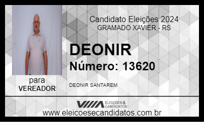 Candidato DEONIR 2024 - GRAMADO XAVIER - Eleições