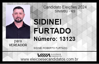 Candidato SIDINEI FURTADO 2024 - SINIMBU - Eleições