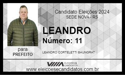 Candidato LEANDRO 2024 - SEDE NOVA - Eleições