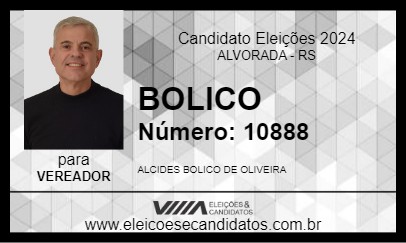 Candidato BOLICO 2024 - ALVORADA - Eleições