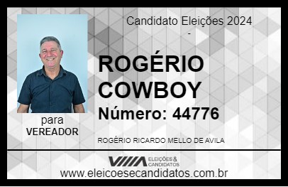 Candidato ROGÉRIO COWBOY 2024 - ALVORADA - Eleições