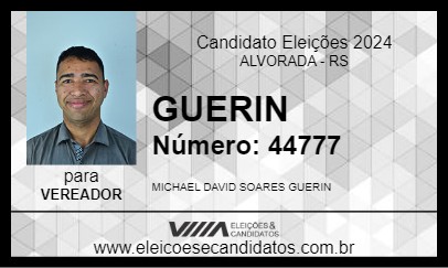 Candidato GUERIN 2024 - ALVORADA - Eleições