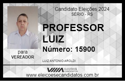 Candidato PROFESSOR LUIZ 2024 - SÉRIO - Eleições