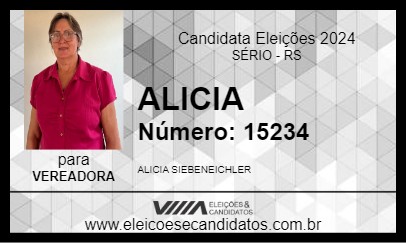 Candidato ALICIA 2024 - SÉRIO - Eleições