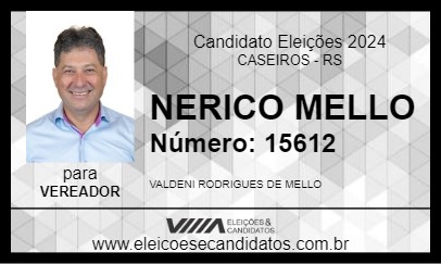 Candidato NERICO MELLO 2024 - CASEIROS - Eleições