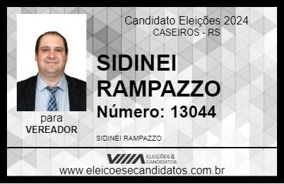 Candidato SIDINEI RAMPAZZO 2024 - CASEIROS - Eleições