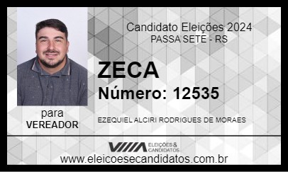 Candidato ZECA 2024 - PASSA SETE - Eleições