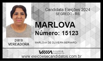 Candidato MARLOVA 2024 - SEGREDO - Eleições