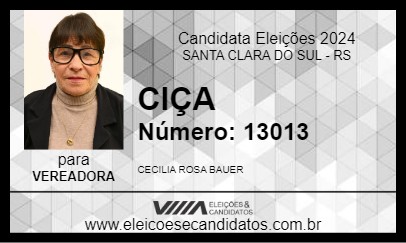 Candidato CIÇA 2024 - SANTA CLARA DO SUL - Eleições