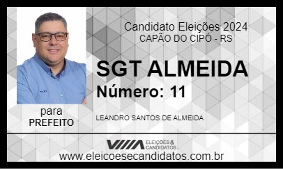 Candidato SGT ALMEIDA 2024 - CAPÃO DO CIPÓ - Eleições