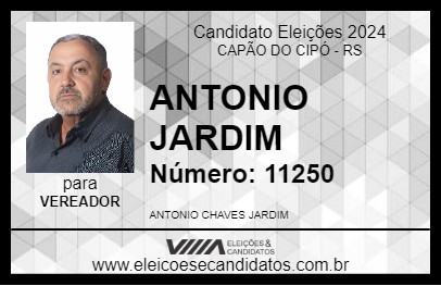 Candidato ANTONIO JARDIM 2024 - CAPÃO DO CIPÓ - Eleições