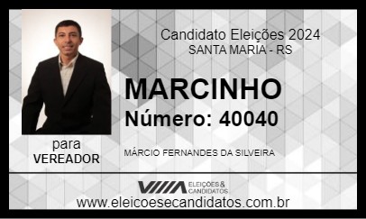 Candidato MARCINHO 2024 - SANTA MARIA - Eleições