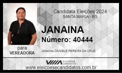 Candidato JANAINA 2024 - SANTA MARIA - Eleições