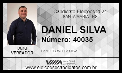 Candidato DANIEL SILVA 2024 - SANTA MARIA - Eleições