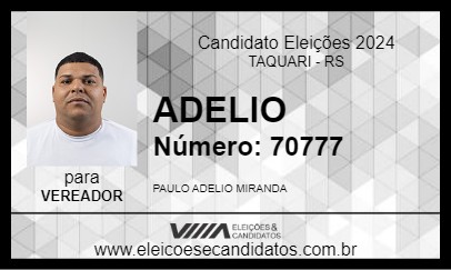 Candidato ADELIO 2024 - TAQUARI - Eleições