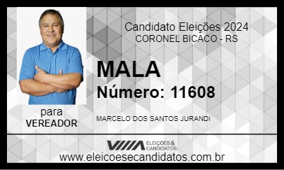 Candidato MALA 2024 - CORONEL BICACO - Eleições