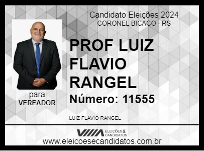 Candidato PROF LUIZ FLAVIO RANGEL 2024 - CORONEL BICACO - Eleições