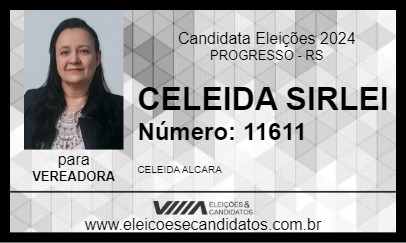 Candidato CELEIDA SIRLEI 2024 - PROGRESSO - Eleições