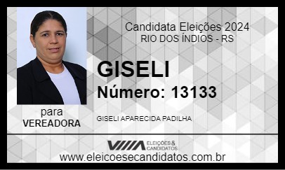 Candidato GISELI 2024 - RIO DOS ÍNDIOS - Eleições